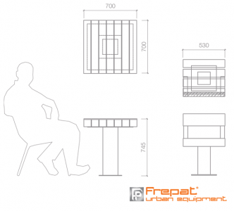 Table d'échec + chaises