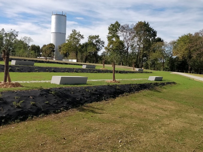 Bancs urbains en béton Zuera - Cimetière de La Teulière